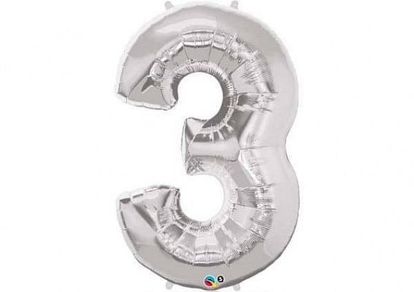Foil Number Balloon ‘3’