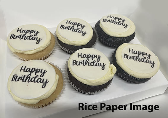 Cupcakes - Regular with Custom Image/Corporate Logo