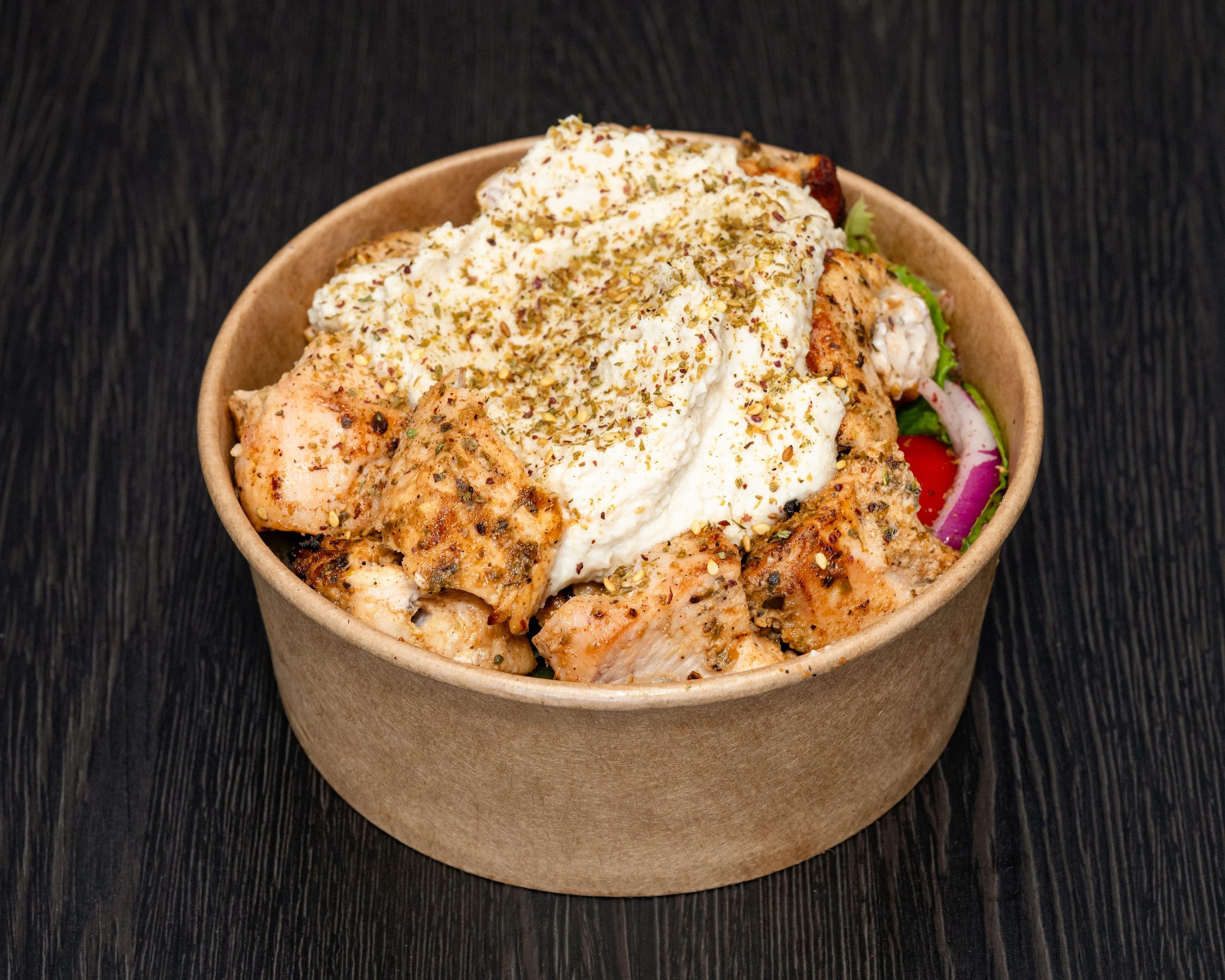 Baked Chicken Tawouk & Fattoush Salad