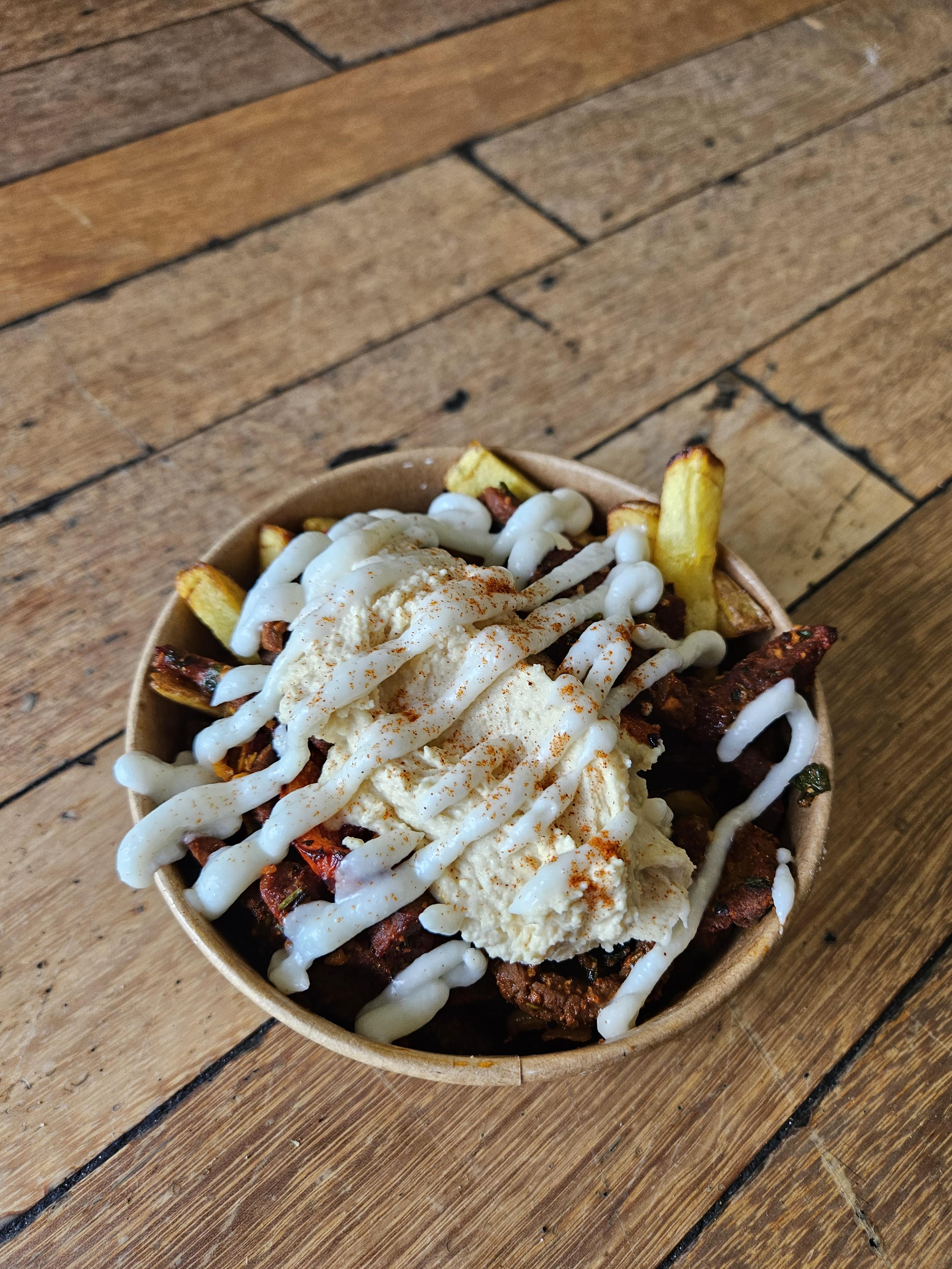 Handcut Chips with Beef Shawarma Bowl