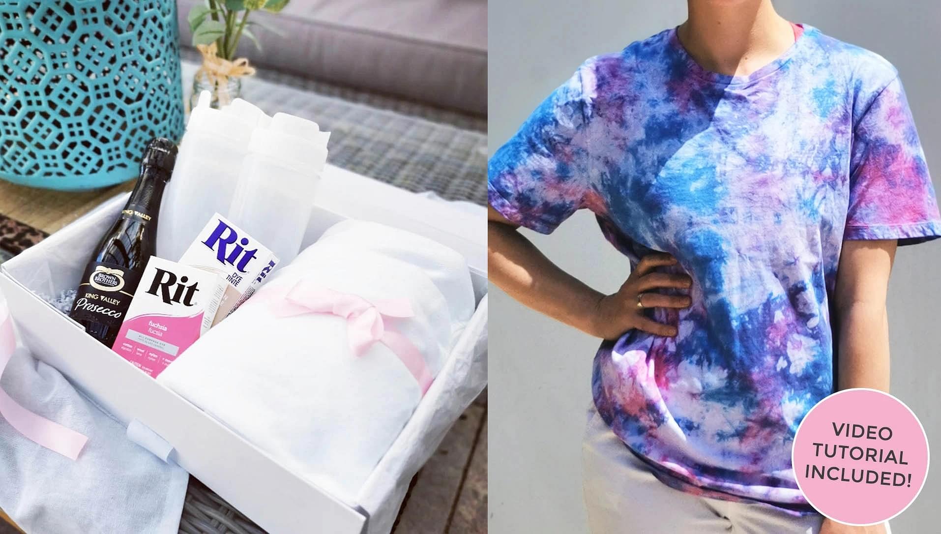 Tie Dye T-shirt - Craft Gift Box + Video Tutorial