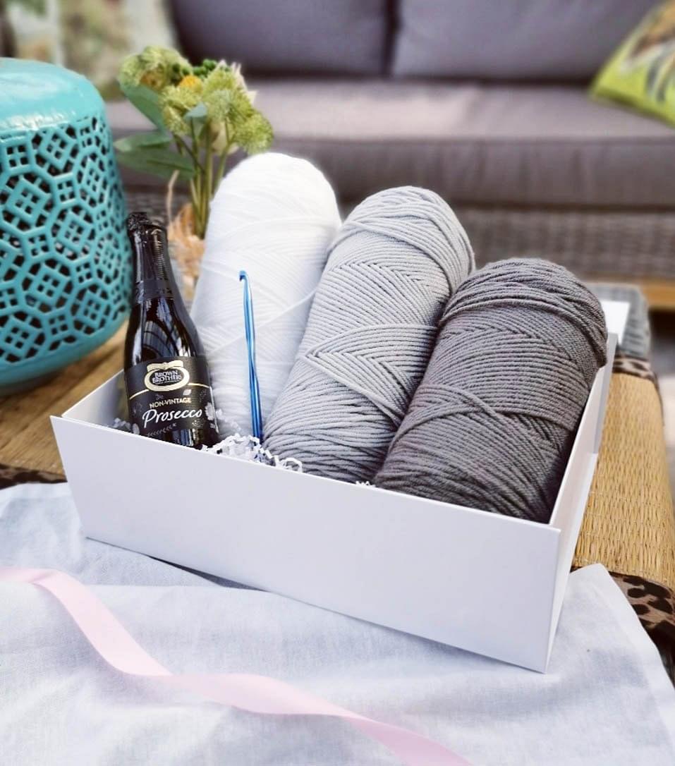 Crochet Blanket Craft Gift Box