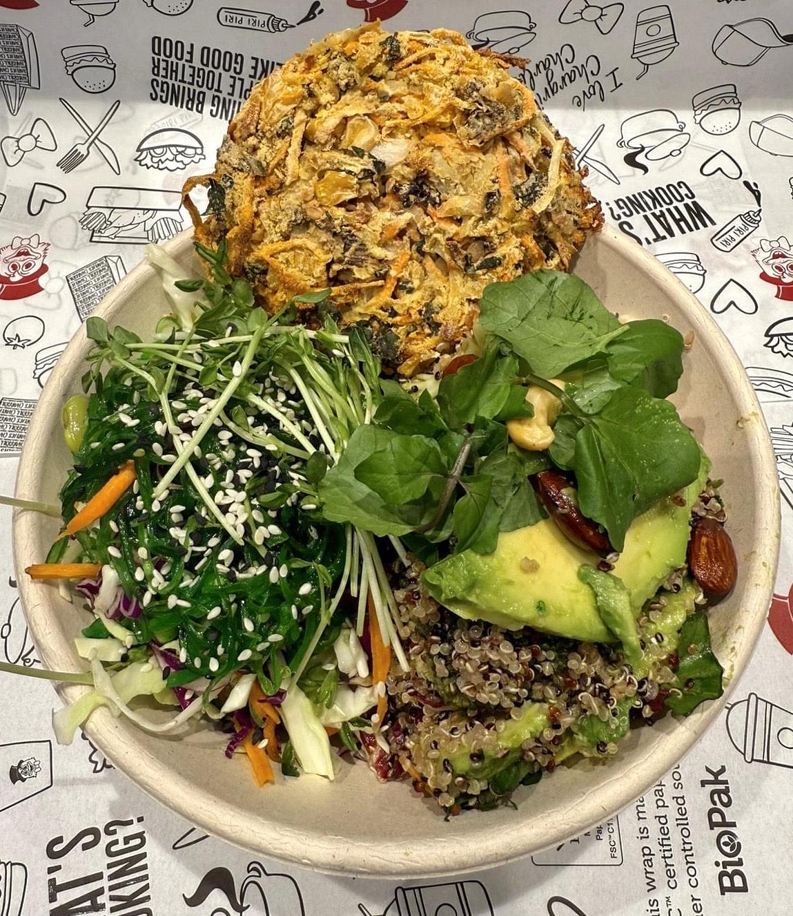 Vegan Fritter Salad Bowl