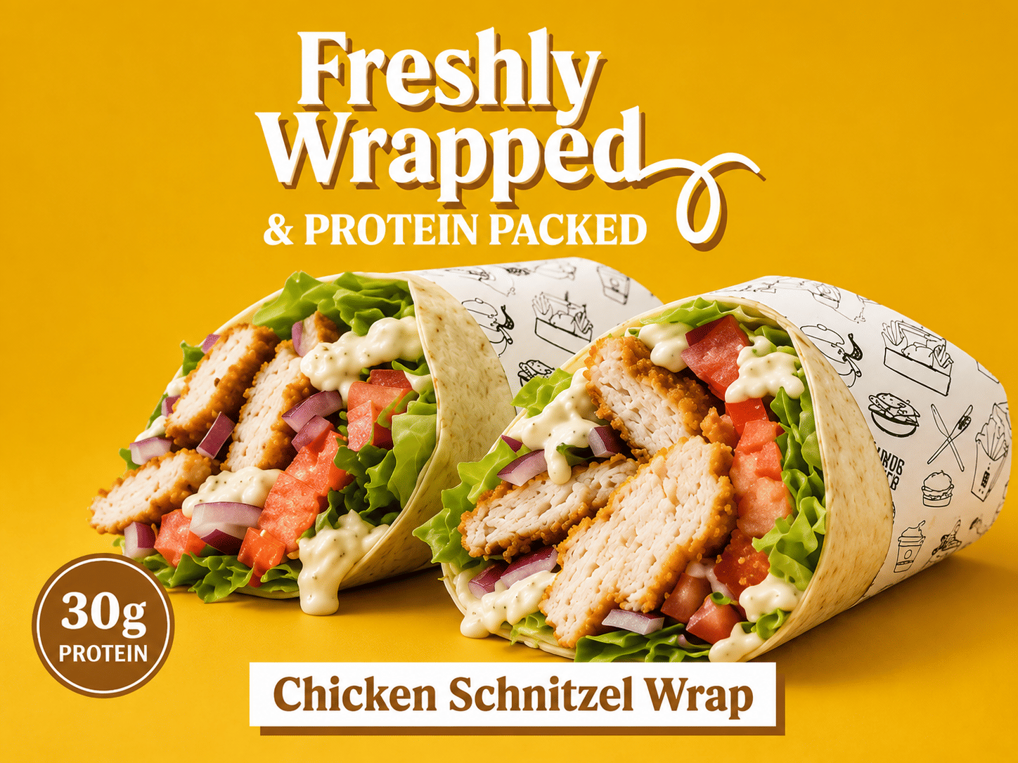 Chicken Schnitzel Wrap