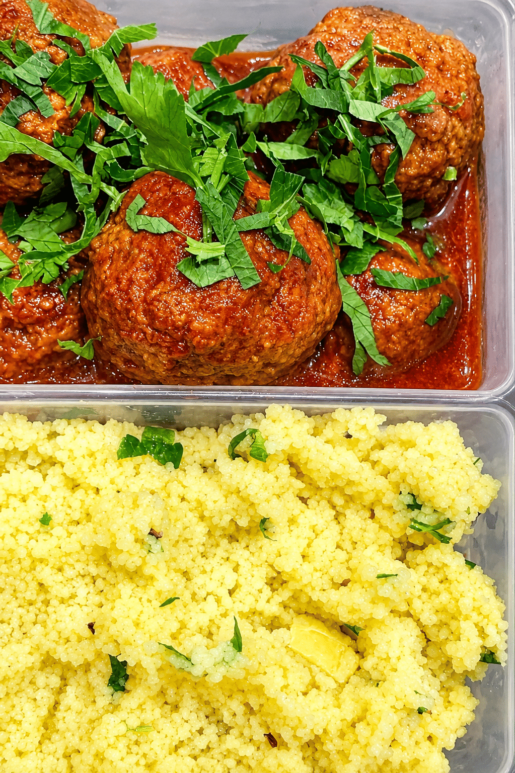 Moroccan Meatballs with Moroccan Couscous