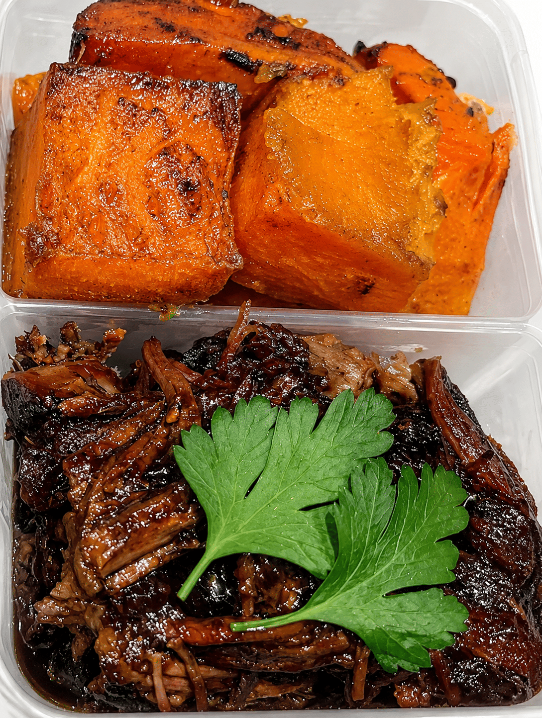 Pulled Beef Ribs with Roasted Pumpkin