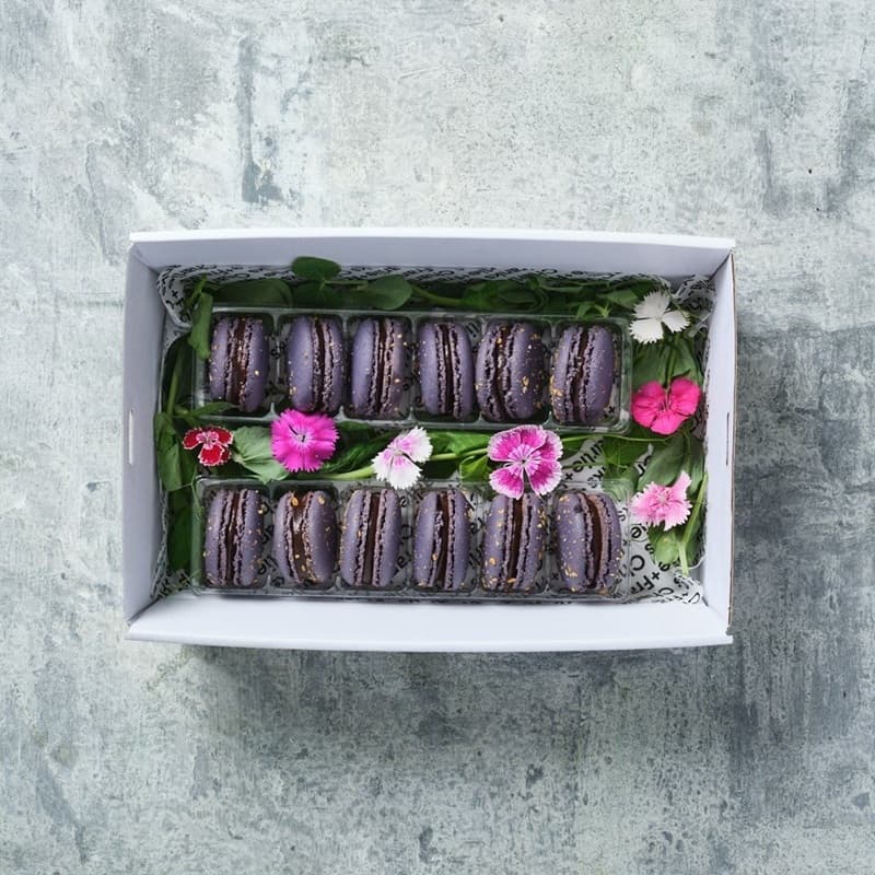 Purple Hazelnut Macaron Platter