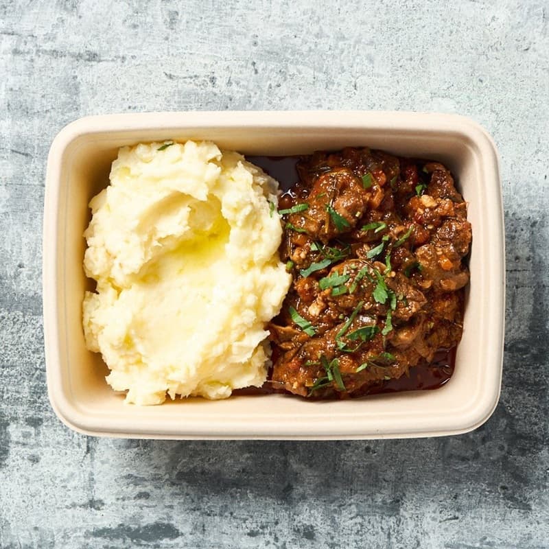 Rustic Slow-Braised Beef Bourguignon & Creamy Mash