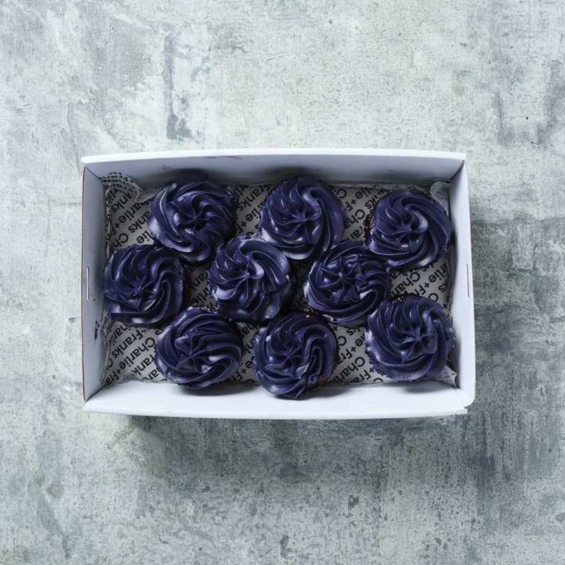 Purple High Tea Cupcakes