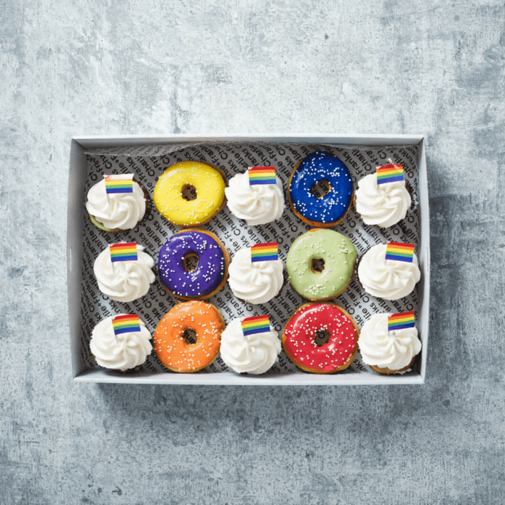 Assorted Rainbow Donut & Cupcake Combo