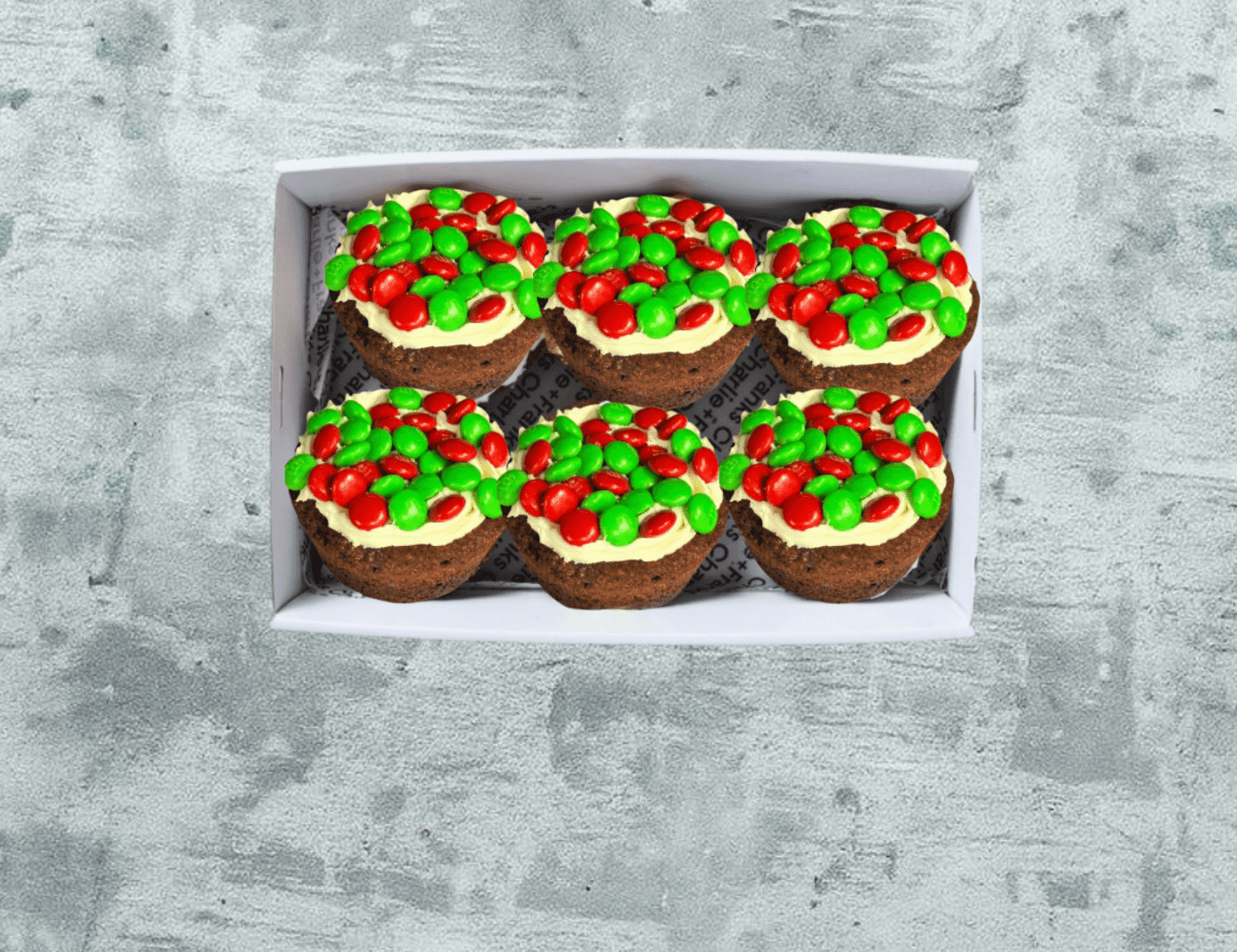 Christmas - M&M Brownie Cup