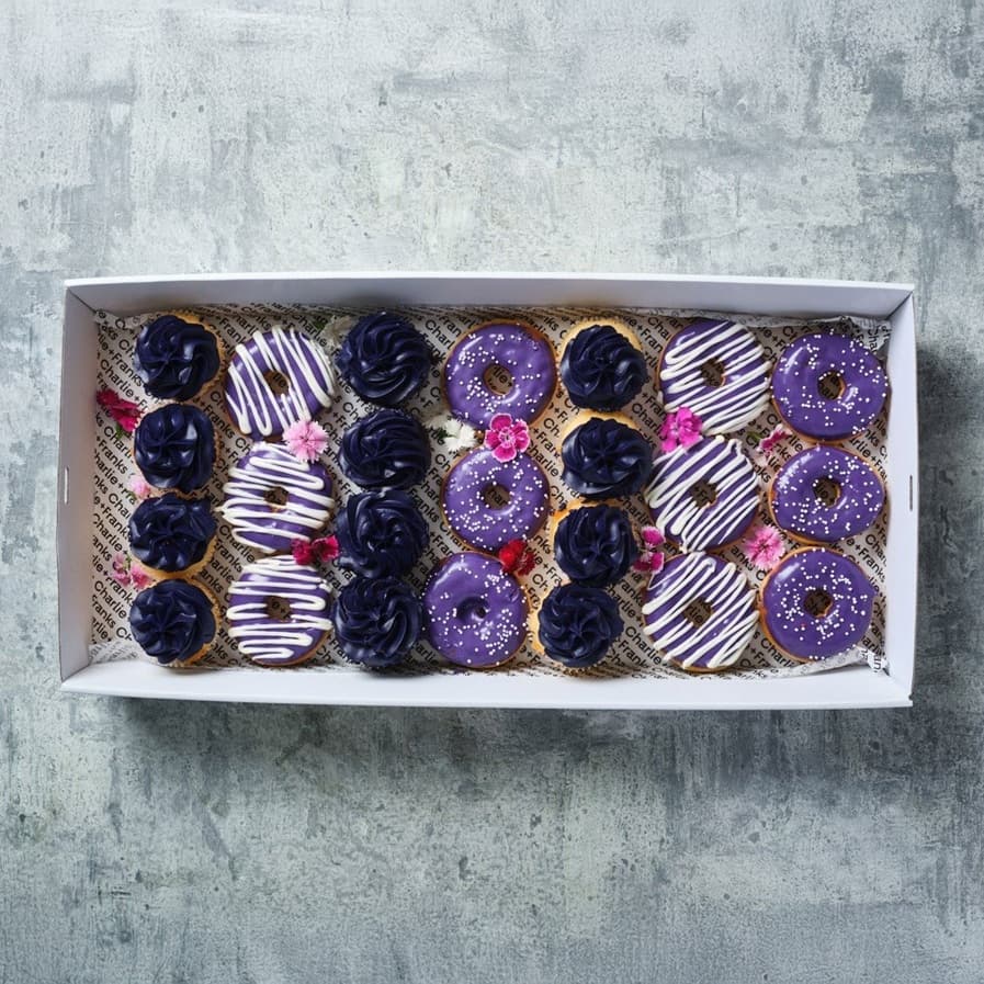 Purple Donut & Cupcake Platter