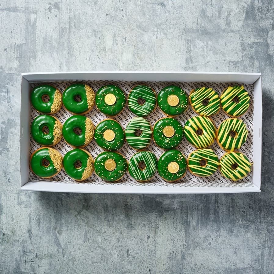 St Patrick's Green Donut Platter