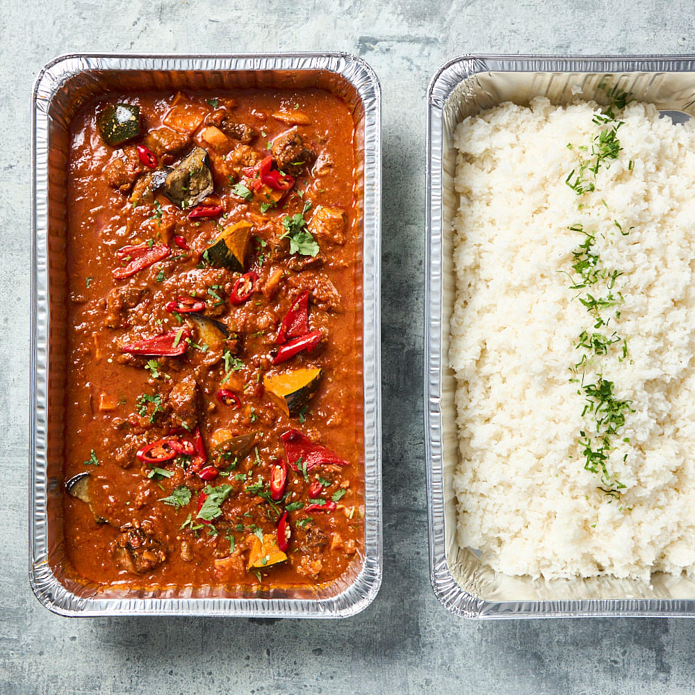 Madras Beef Curry & Rice