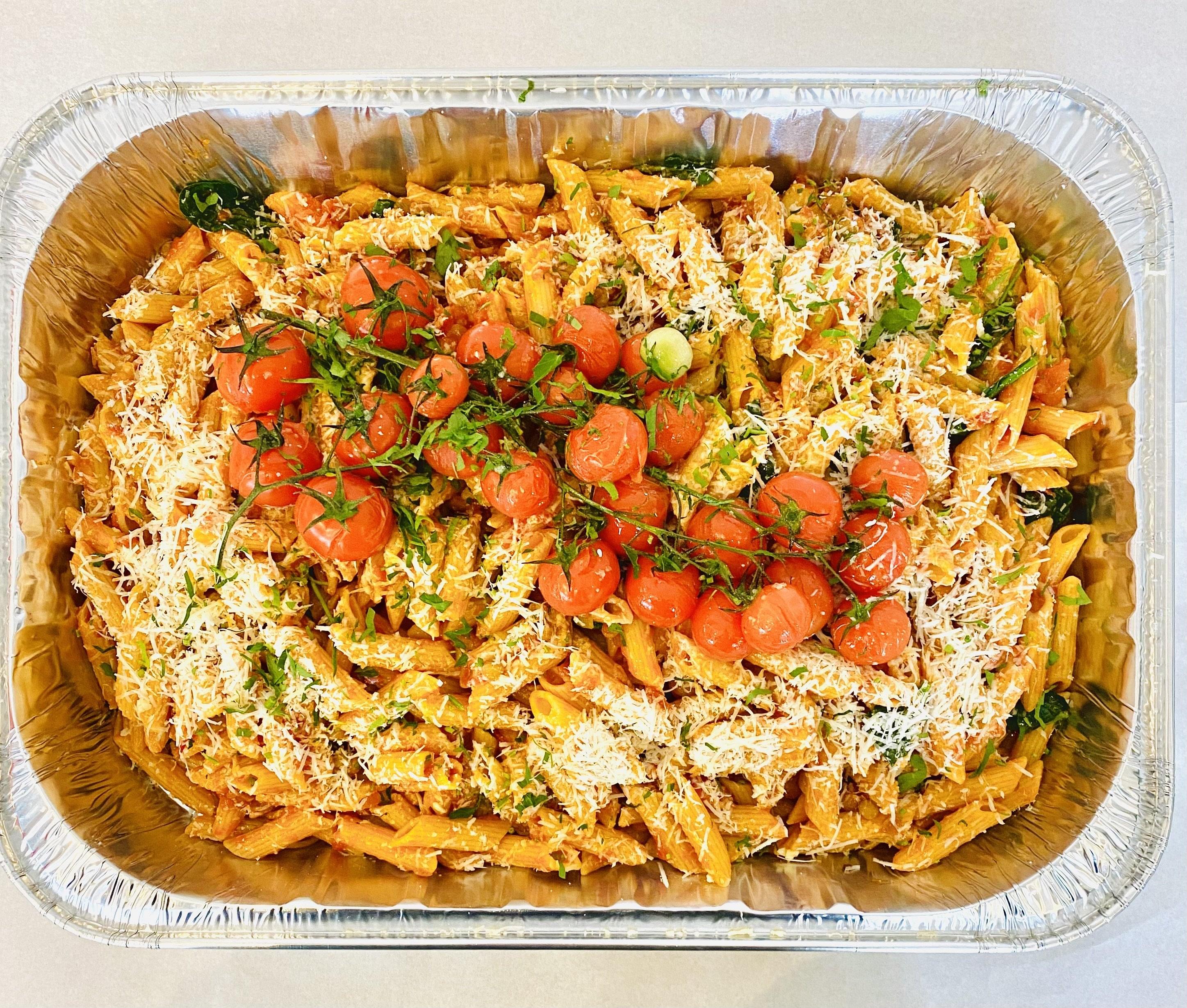 Spinach, Lentil & Vine Tomato Pasta