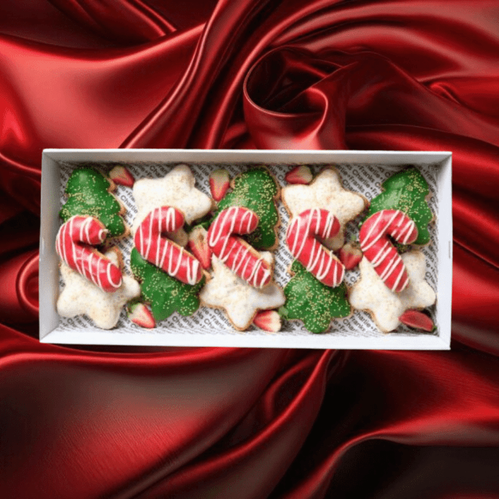 Candy Cane, Star, Xmas Tree Donut Box