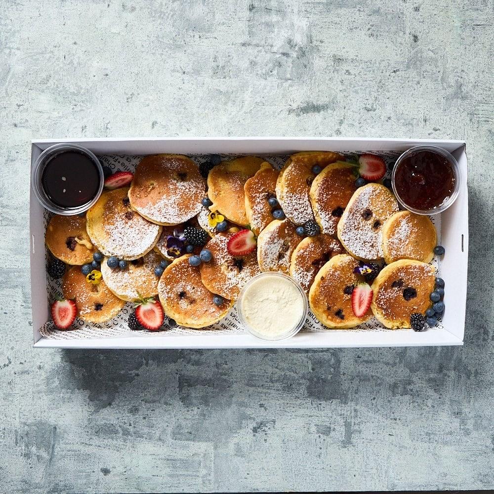 Cocktail Chia & Blueberry Pancakes