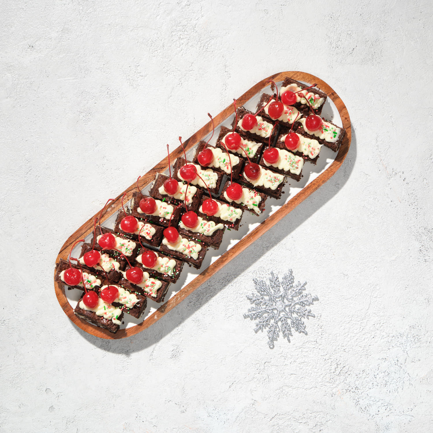 Festive Cherry Brownie Bites