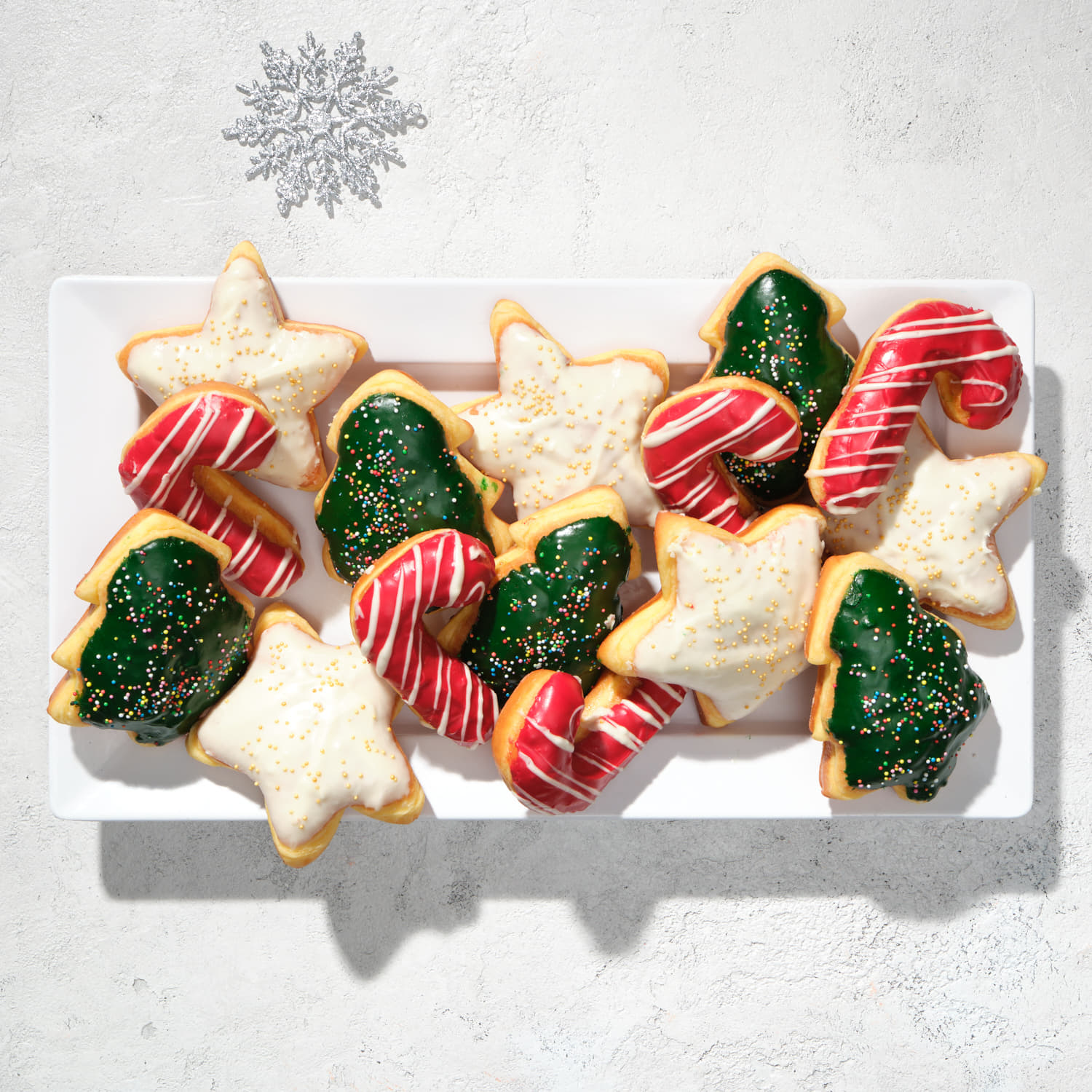 Candy Cane, Star, Xmas Tree Donut Box
