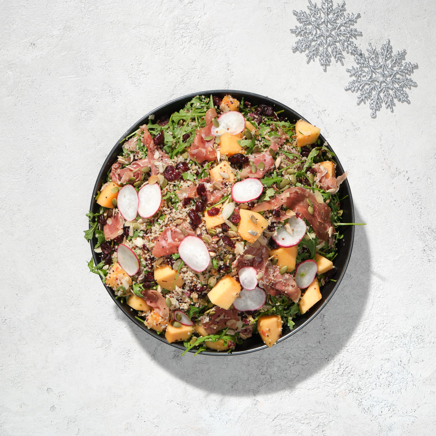 Festive Prosciutto, Melon & Ancient Grain Salad