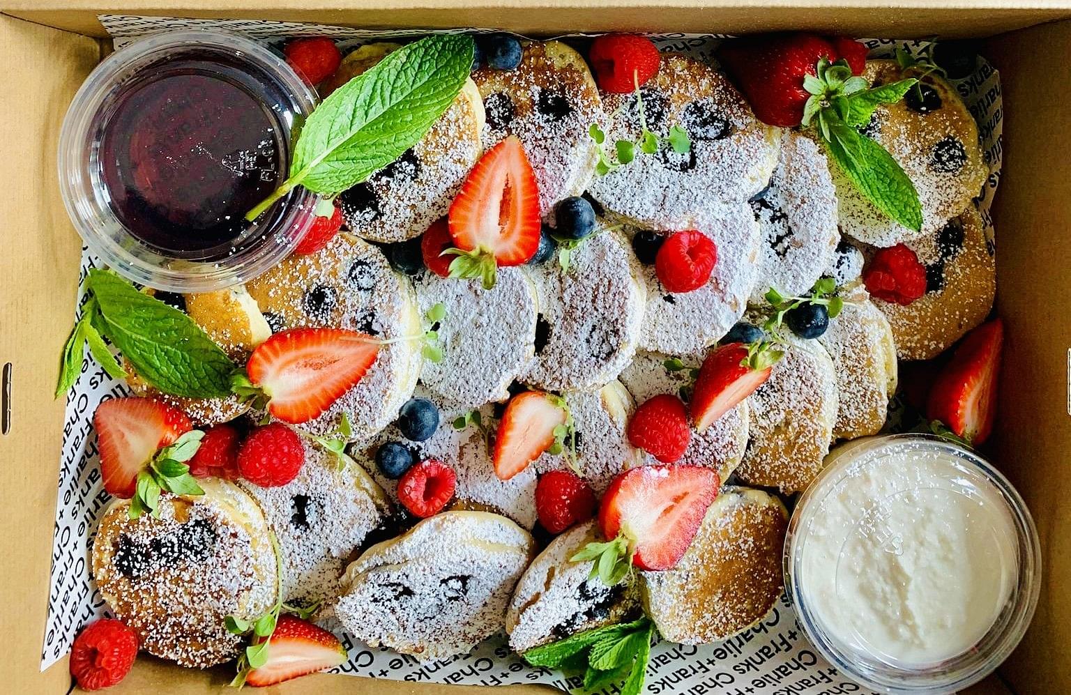 Cocktail Chia & Blueberry Pancakes