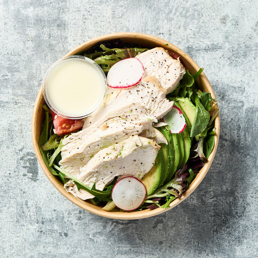 Garden Salad with Avocado + Chicken