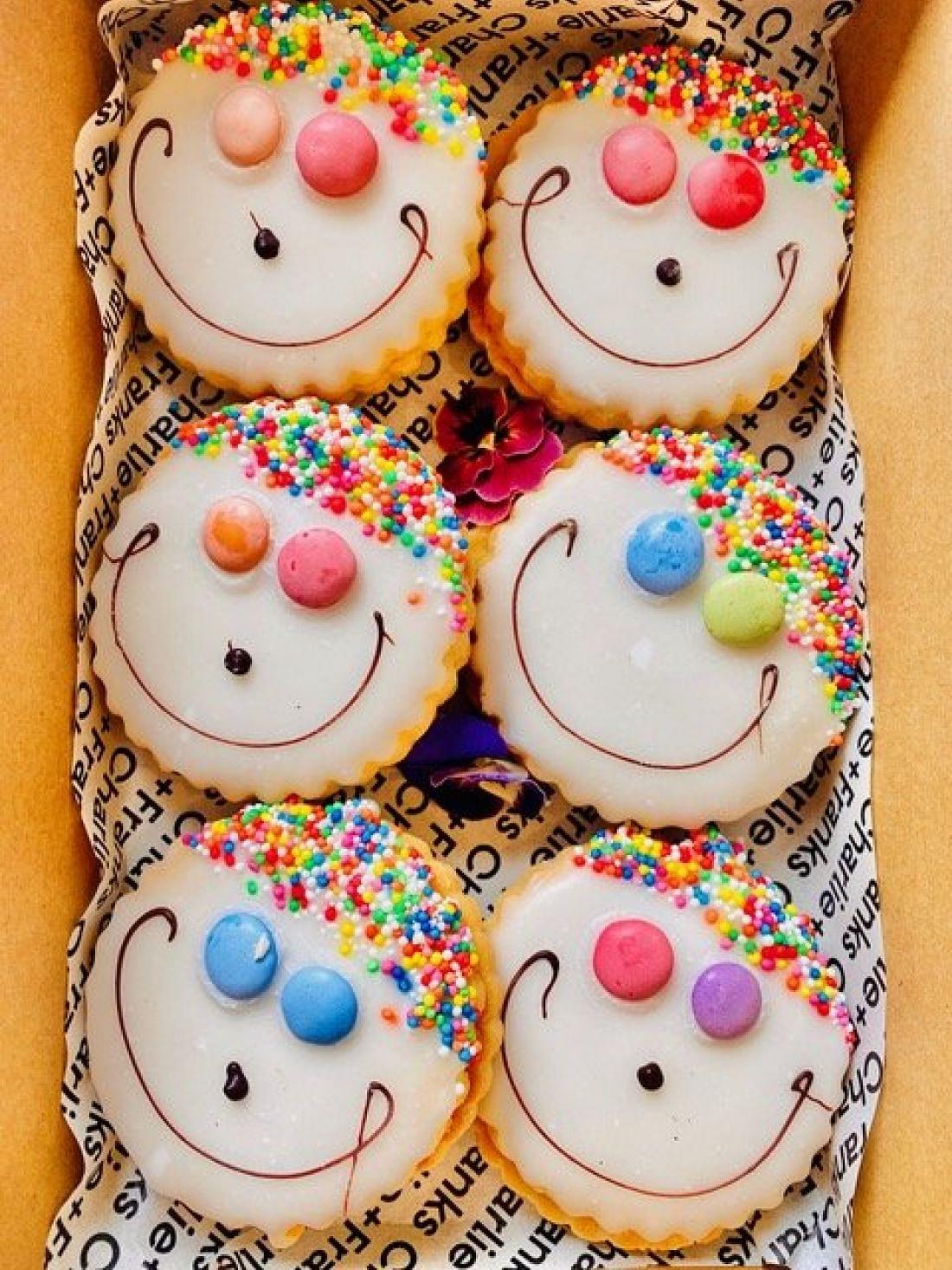 Kids Funny Face Cookies