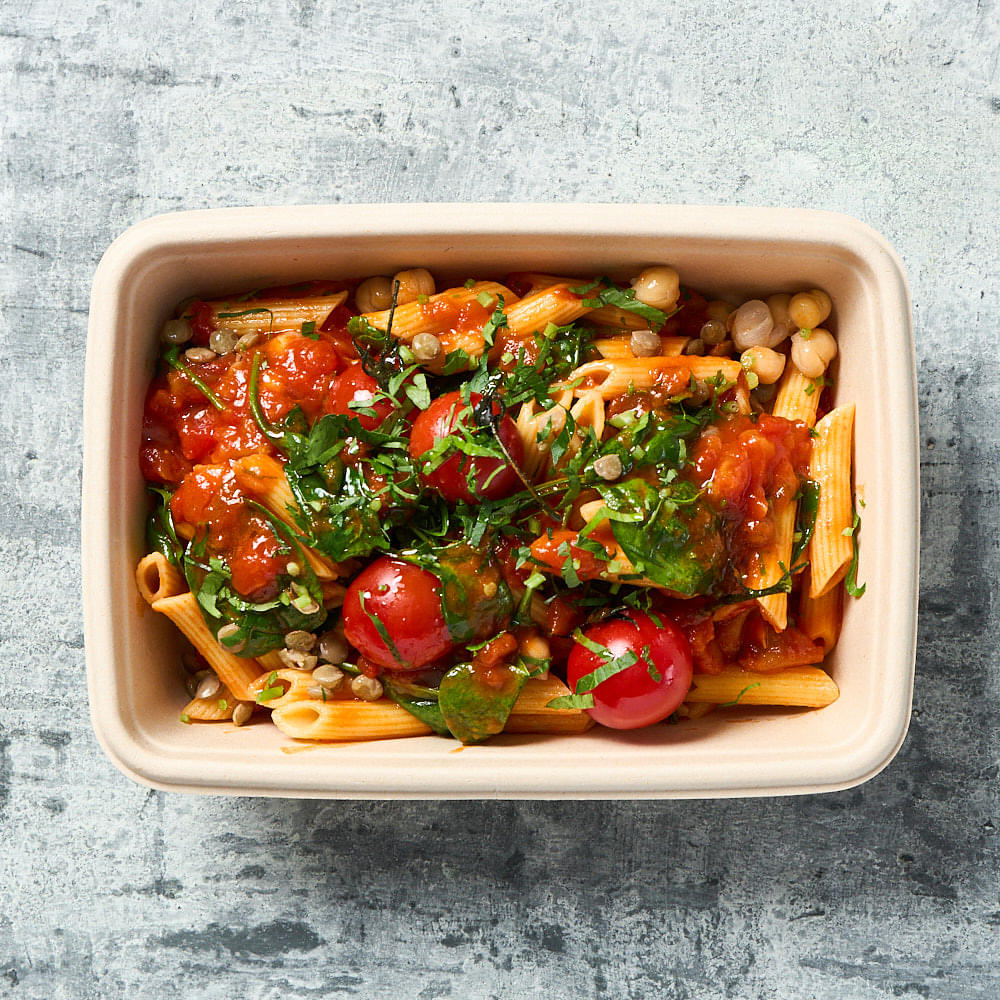 Main Meals - Brown Lentil, Vine Truss, Spinach, Cheese Pasta