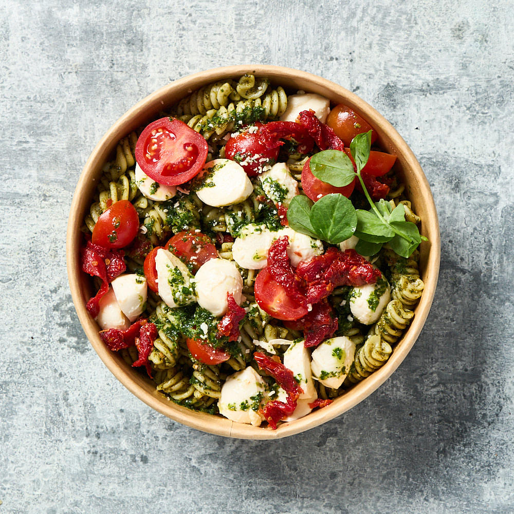 Pesto Pasta, Tomato + Bocconcini