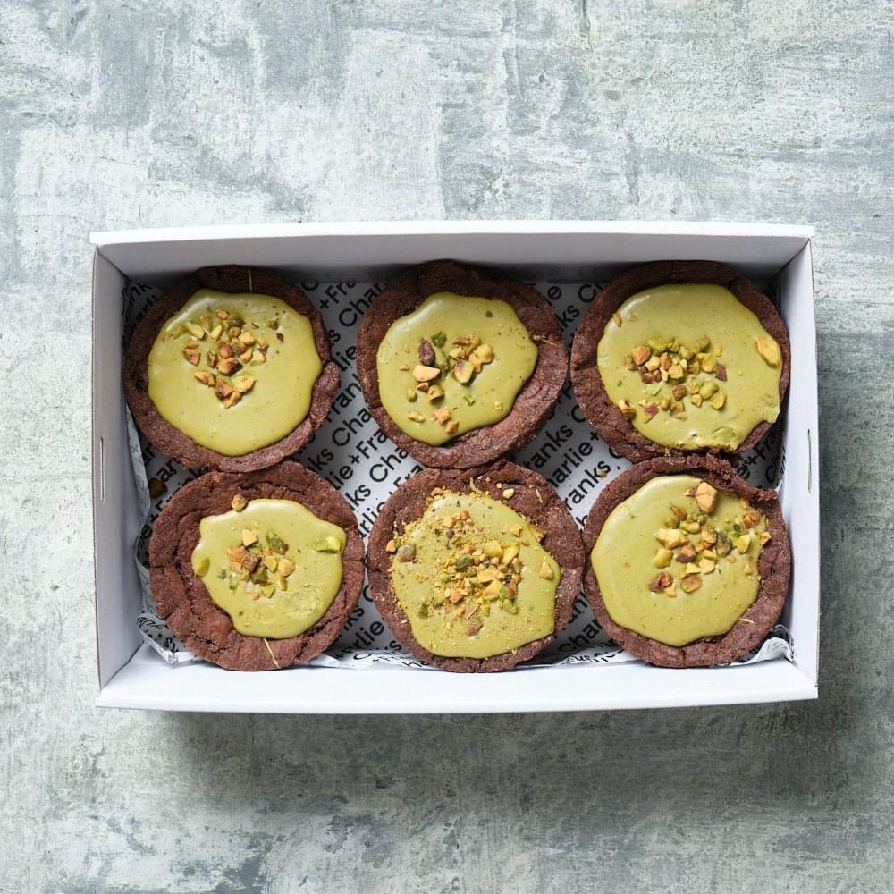 Pistachio Decked Brownies