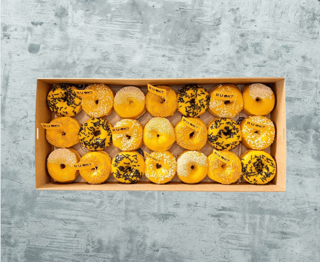 R U OK? Day* - Premium Yellow Donut Box
