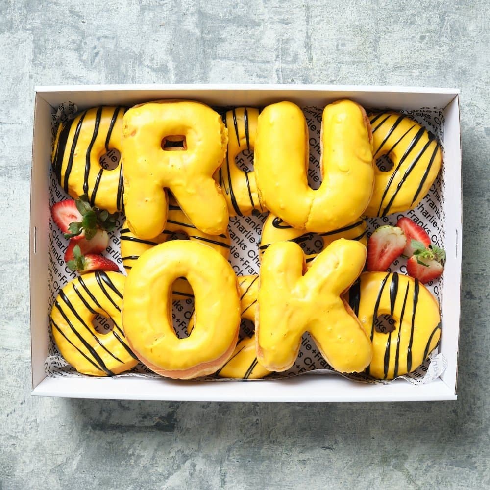 R U OK? Day* - Yellow Donut Box