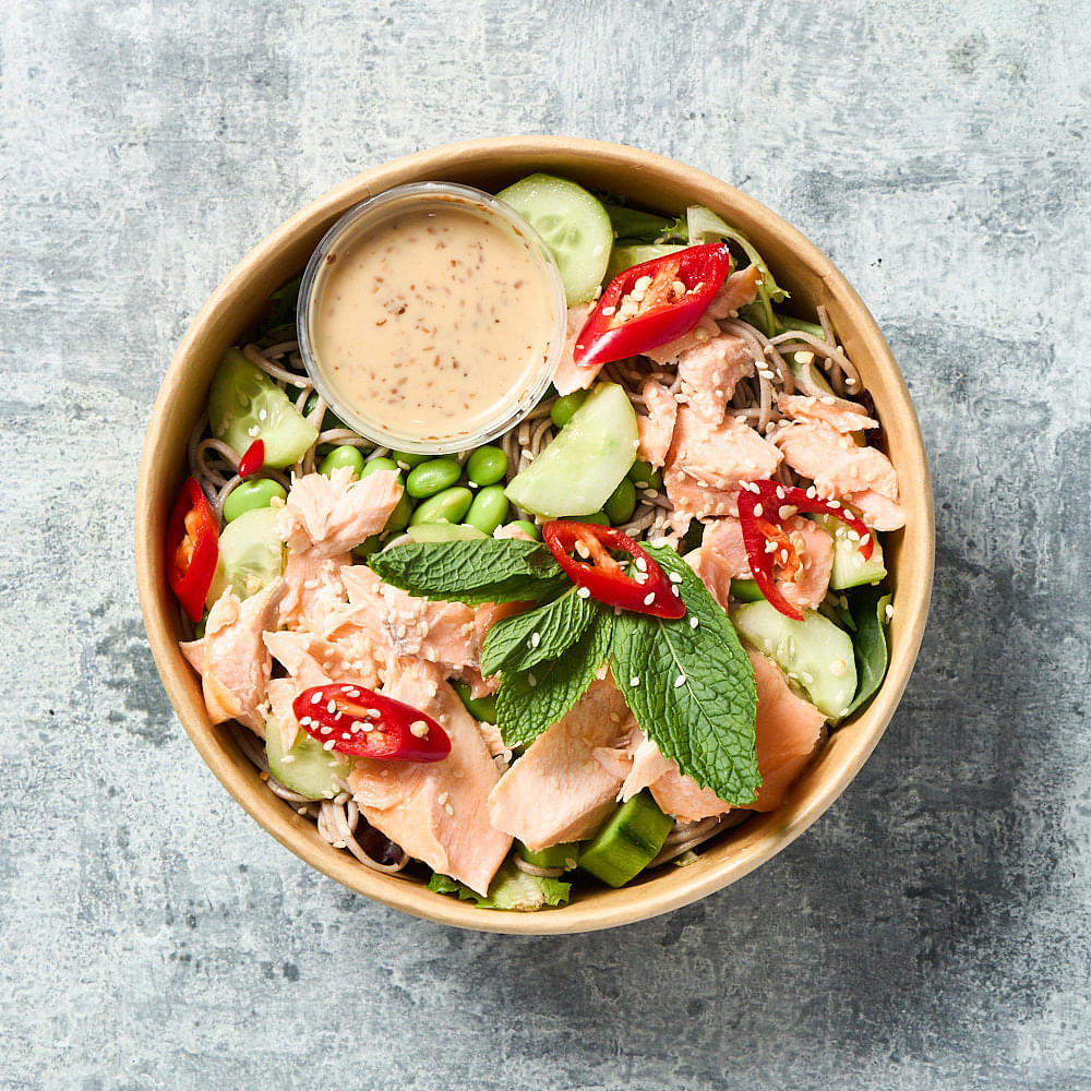 Salmon Soba Noodle Salad