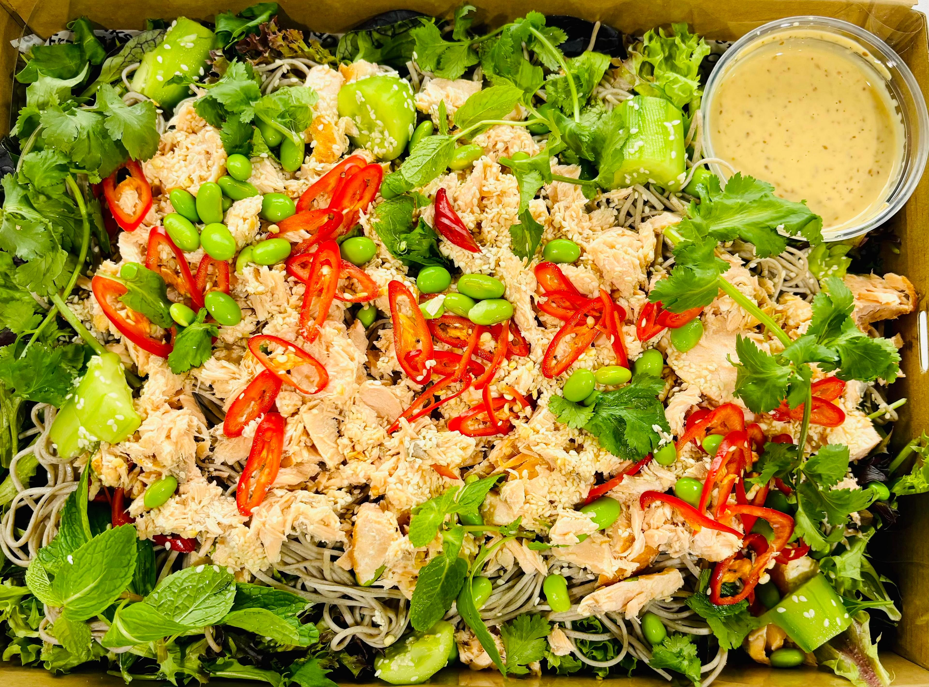 Salmon Soba Noodle Salad