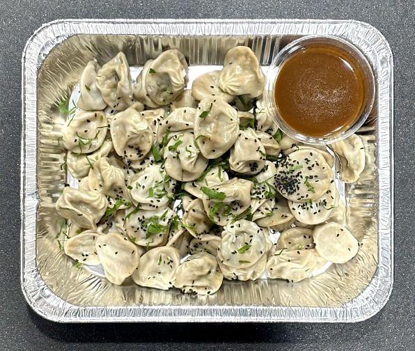 Veggie Dumplings + Ginger Soy Dipping Sauce