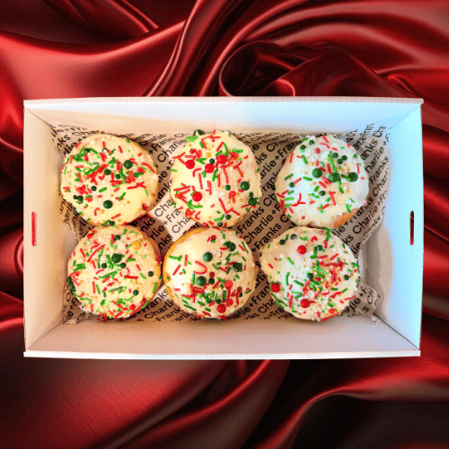 White Bauble Jam Filled Donuts