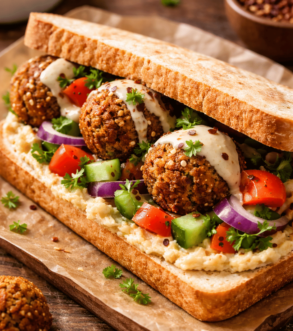 Falafel & Hummus Sandwich