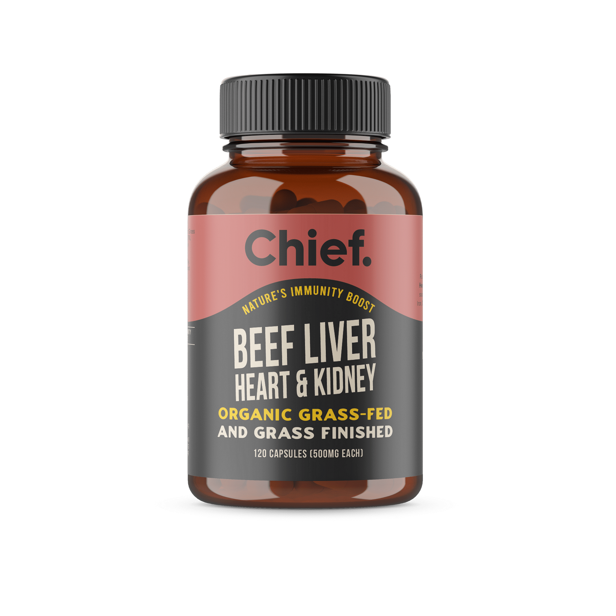 Organic Beef Liver, Heart & Kidney Capsules