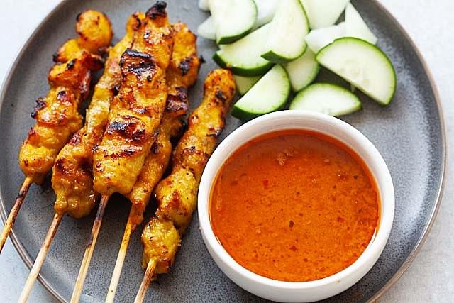 Malaysian Chicken Satay Skewer