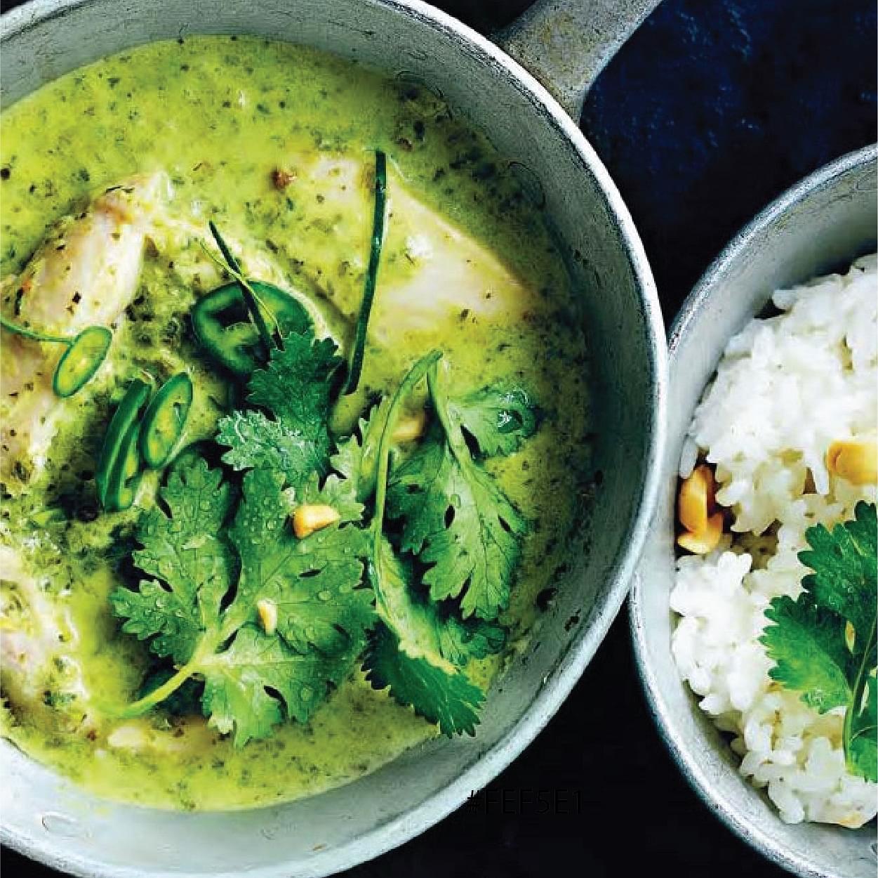 Thai Green Chicken Curry with Jasmine Rice