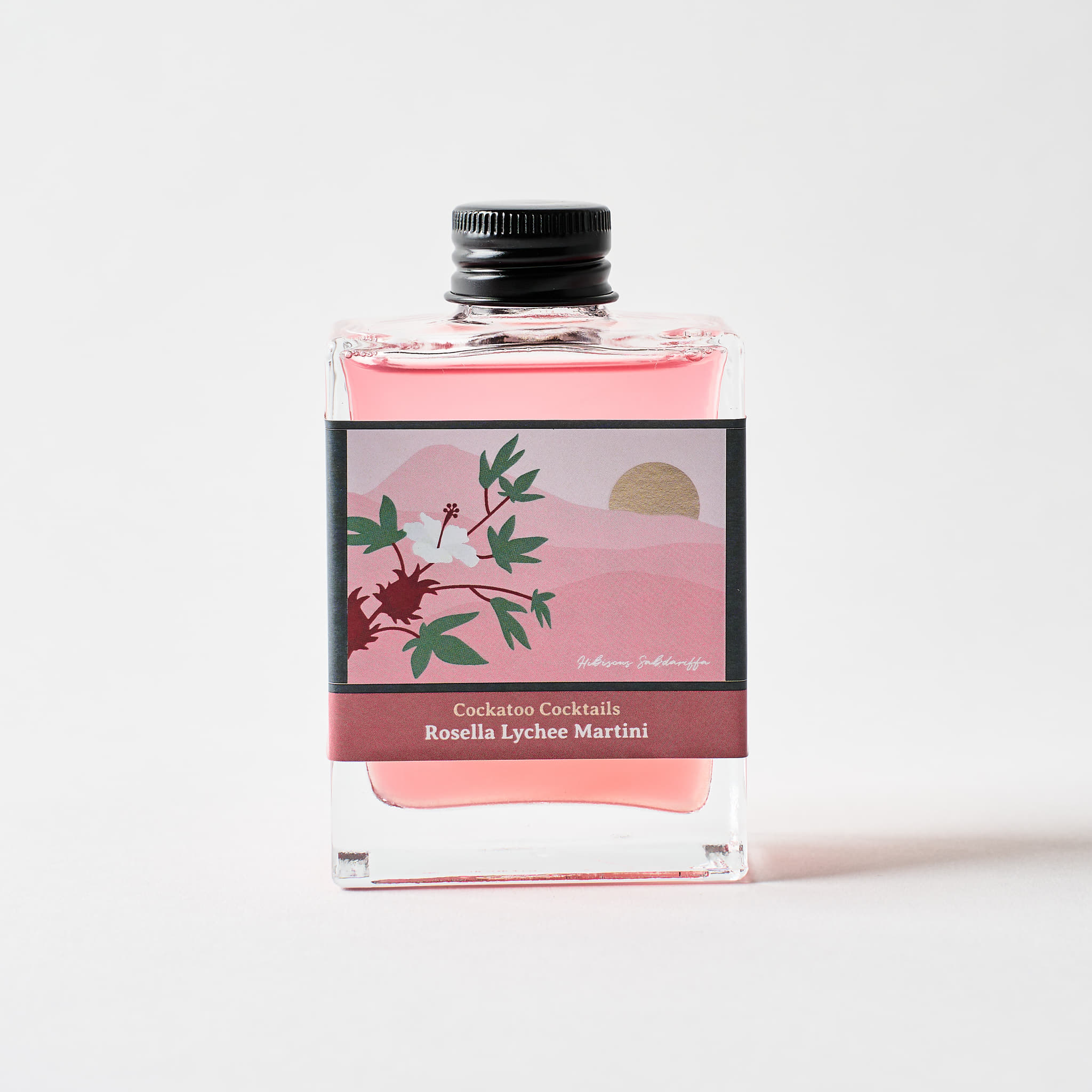 Rosella Lychee Martini Cocktail