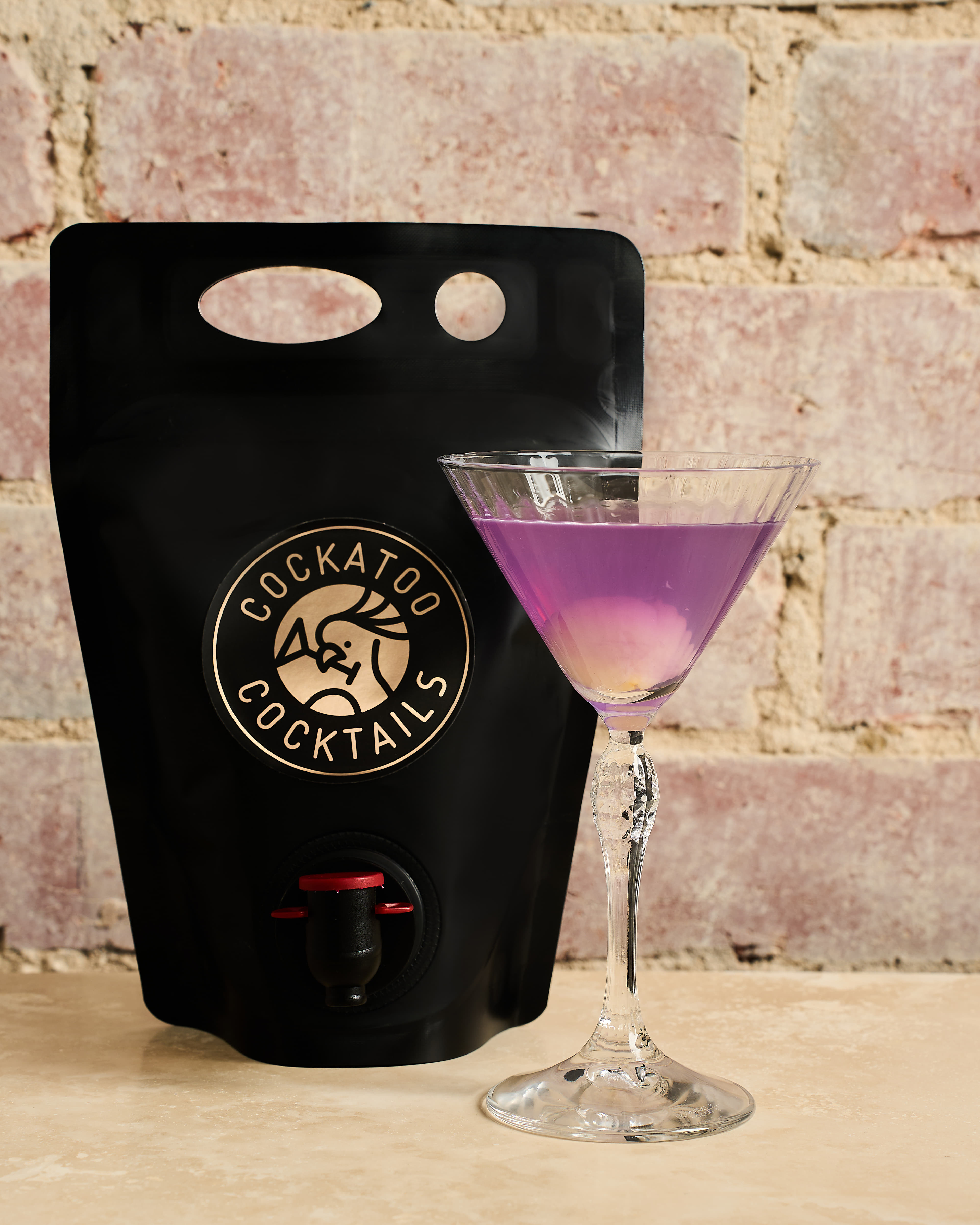 Butterfly Pea Lychee Martini Pouch