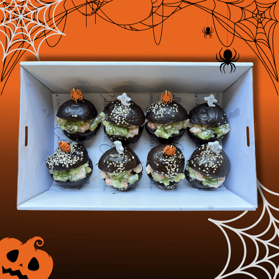 Haunted Mini Prawn & Dill Sliders