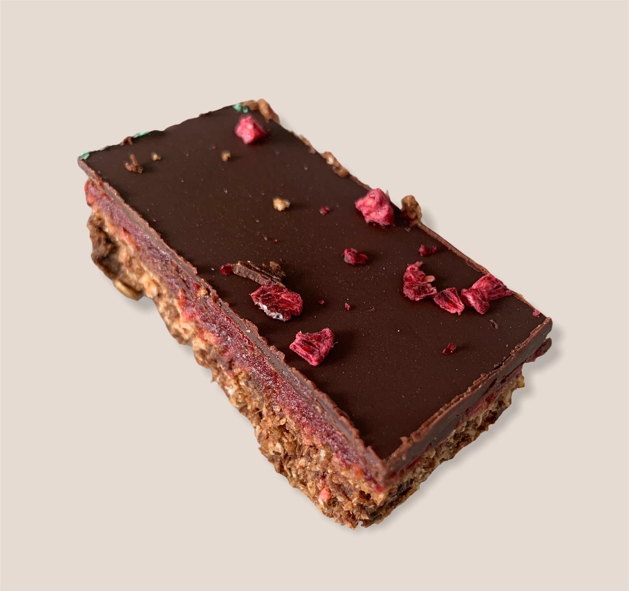 Vegan Raspberry Slice