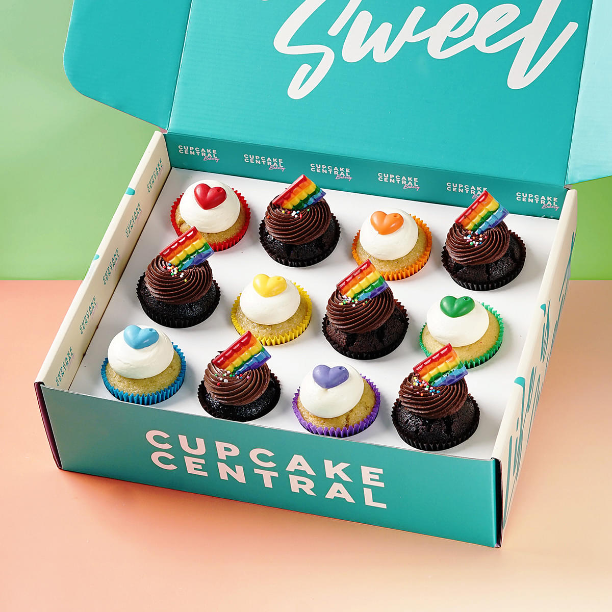12 Pride Month Cupcake Gift Box