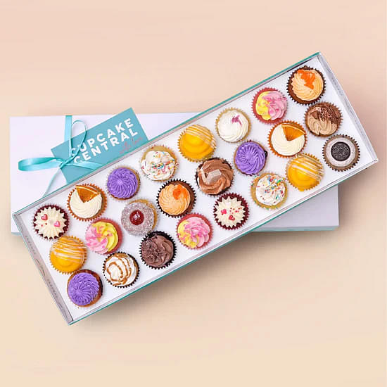 24 Assorted Mini Cupcake Gift Box