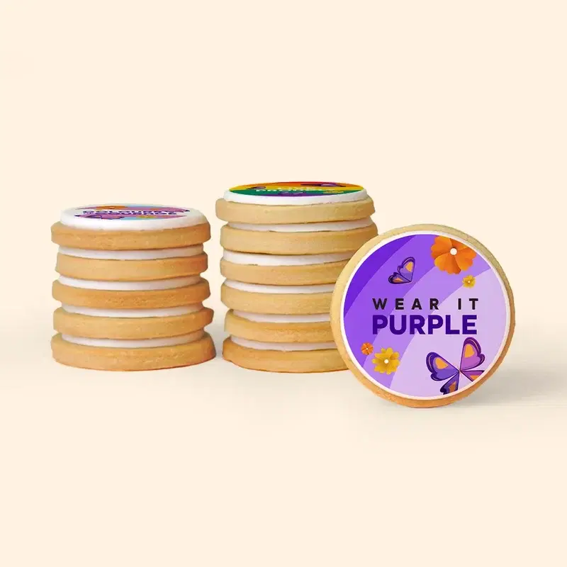 24 Wear It Purple Shortbread Gift Box