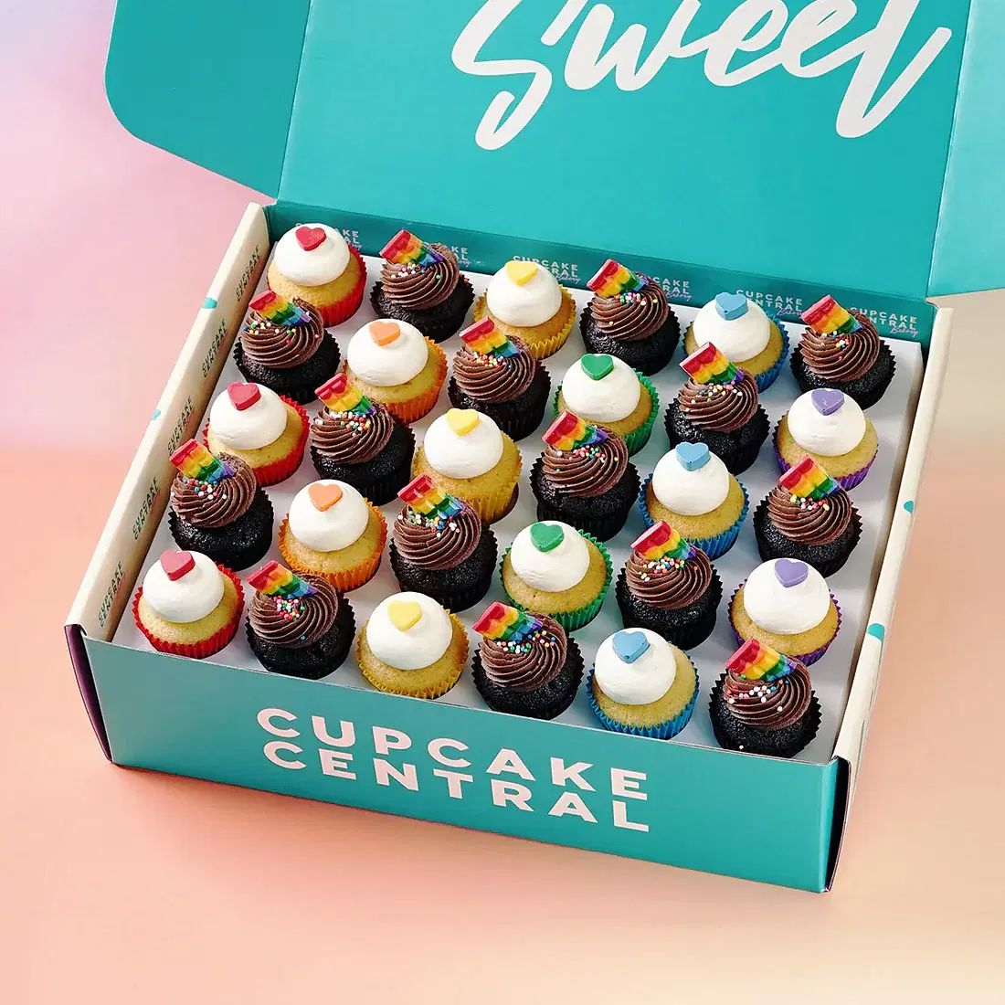 30 Pride Month Mini Cupcake Gift Box