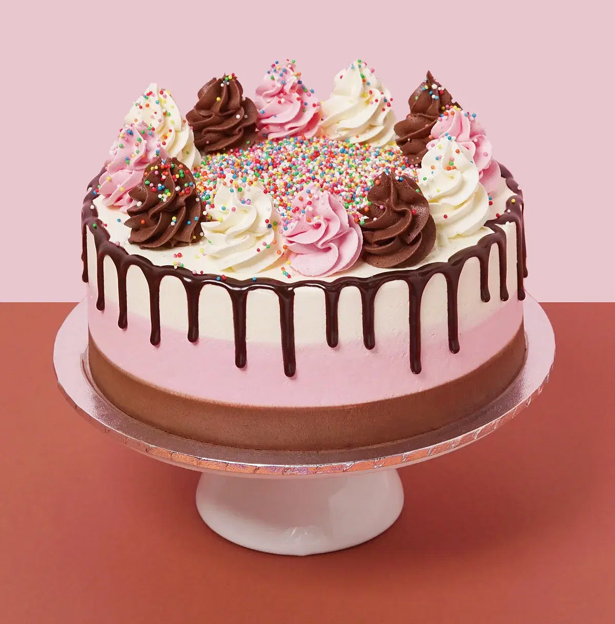 Neapolitan Birthday Cake