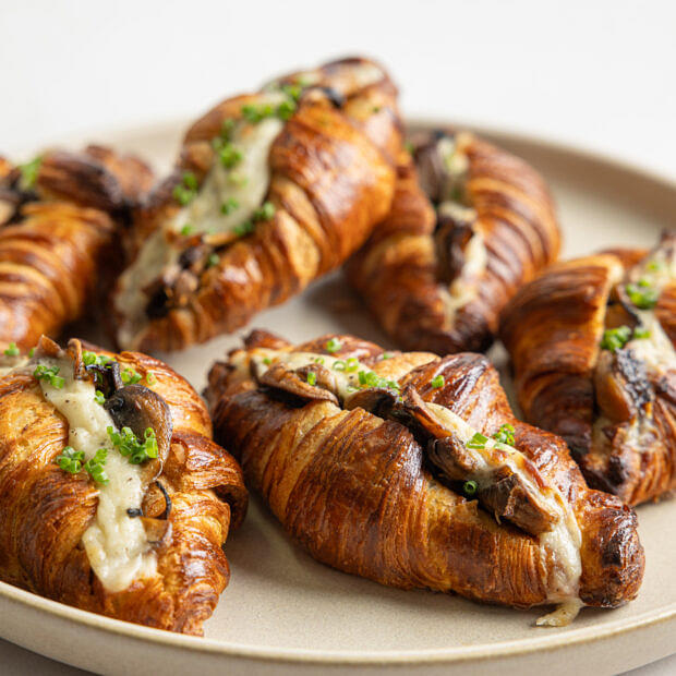 Mushroom, Cheese & Truffle Croissant